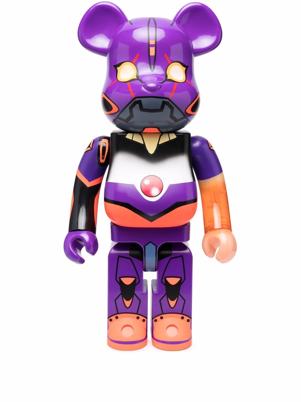 MEDICOM TOY EVA-01 Awakening BE@RBRICK 积木熊模型玩具 - 紫色