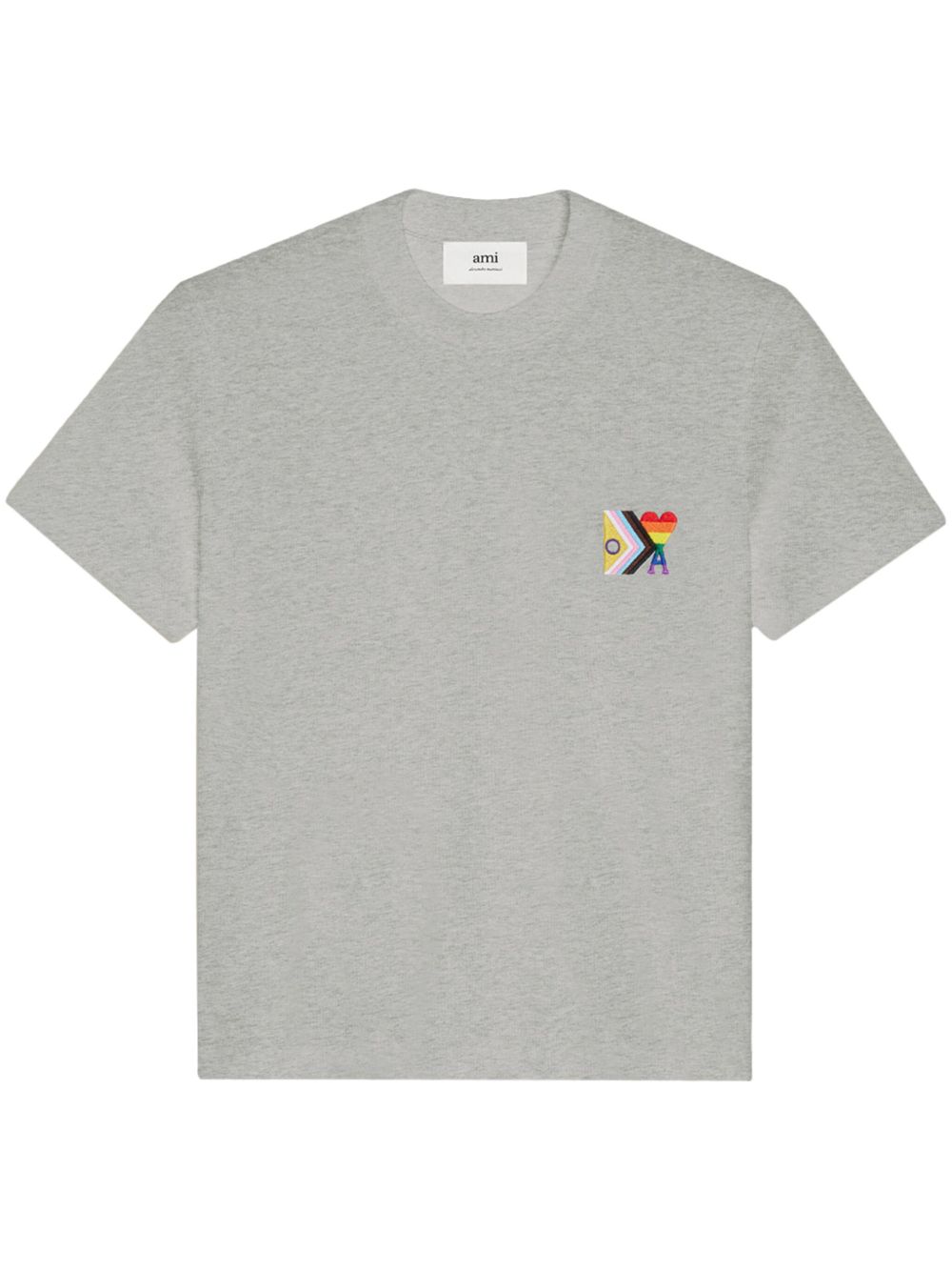 AMI Paris Ami de Coeur Pride T恤 - 灰色