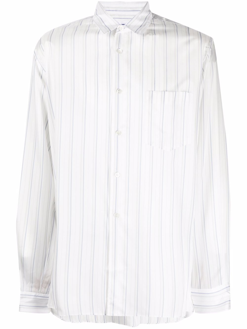 Comme Des Garçons Shirt 直条纹印花衬衫 - 白色