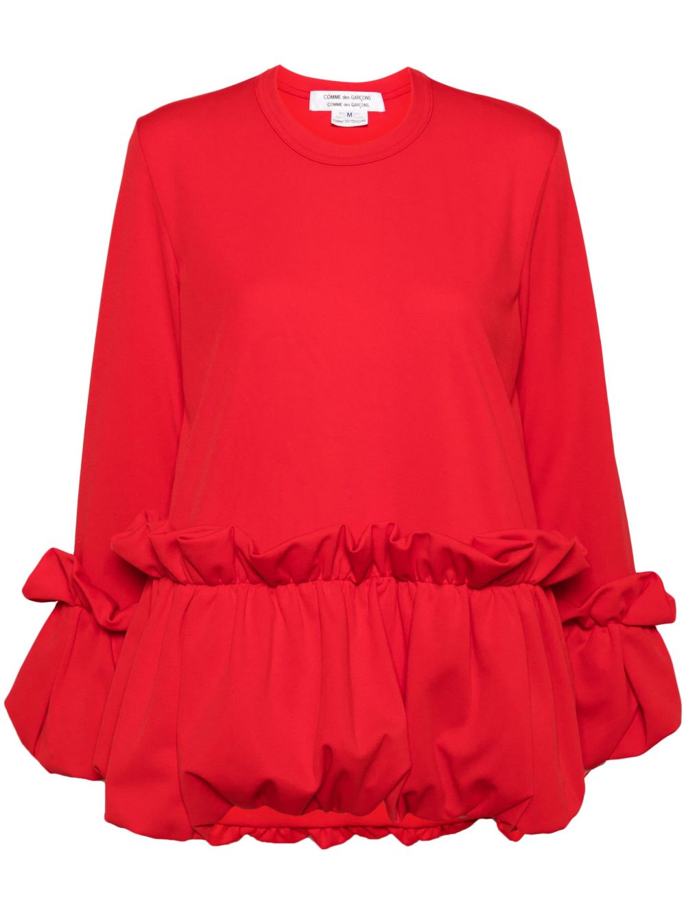 Comme Des Garçons Comme Des Garçons 荷叶边T恤 - 红色