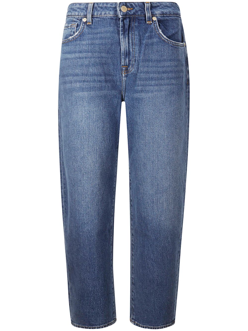 7 For All Mankind Jayne Tapered Santa Cruz 牛仔裤 - 蓝色