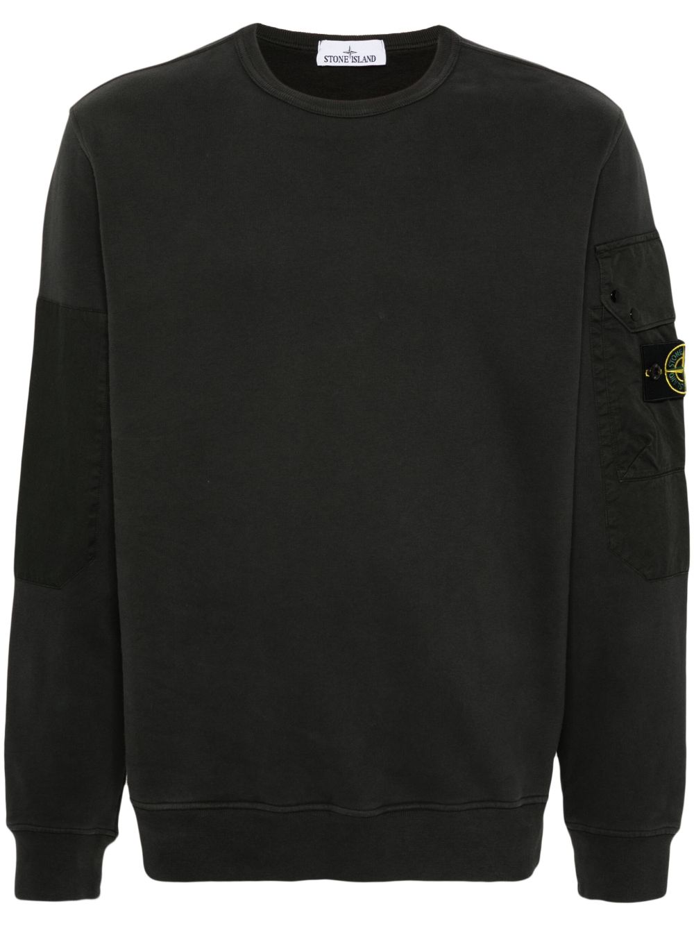 Stone Island 罗盘徽章棉卫衣 - 灰色