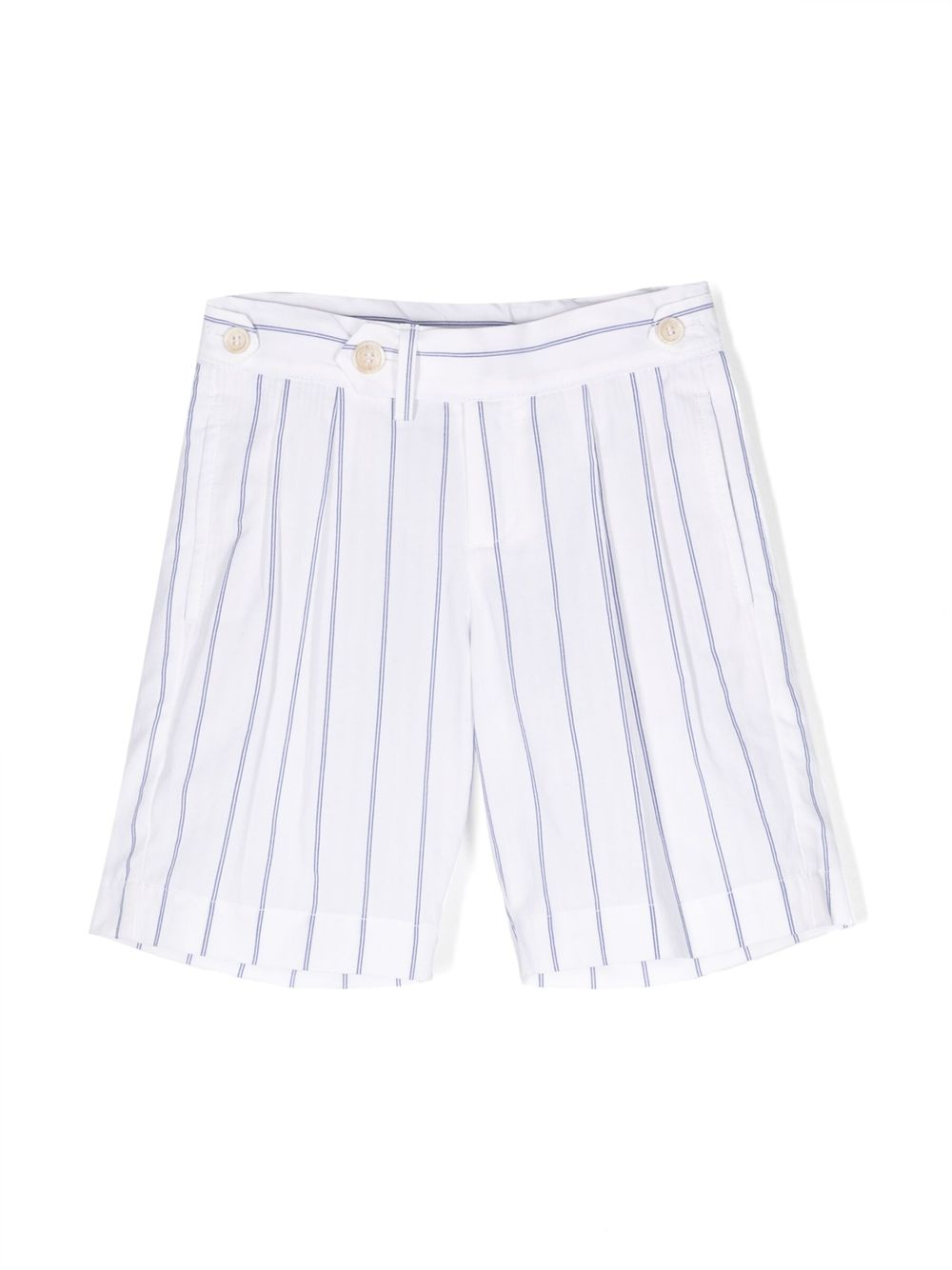 Brunello Cucinelli Kids 条纹休闲短裤 - 白色