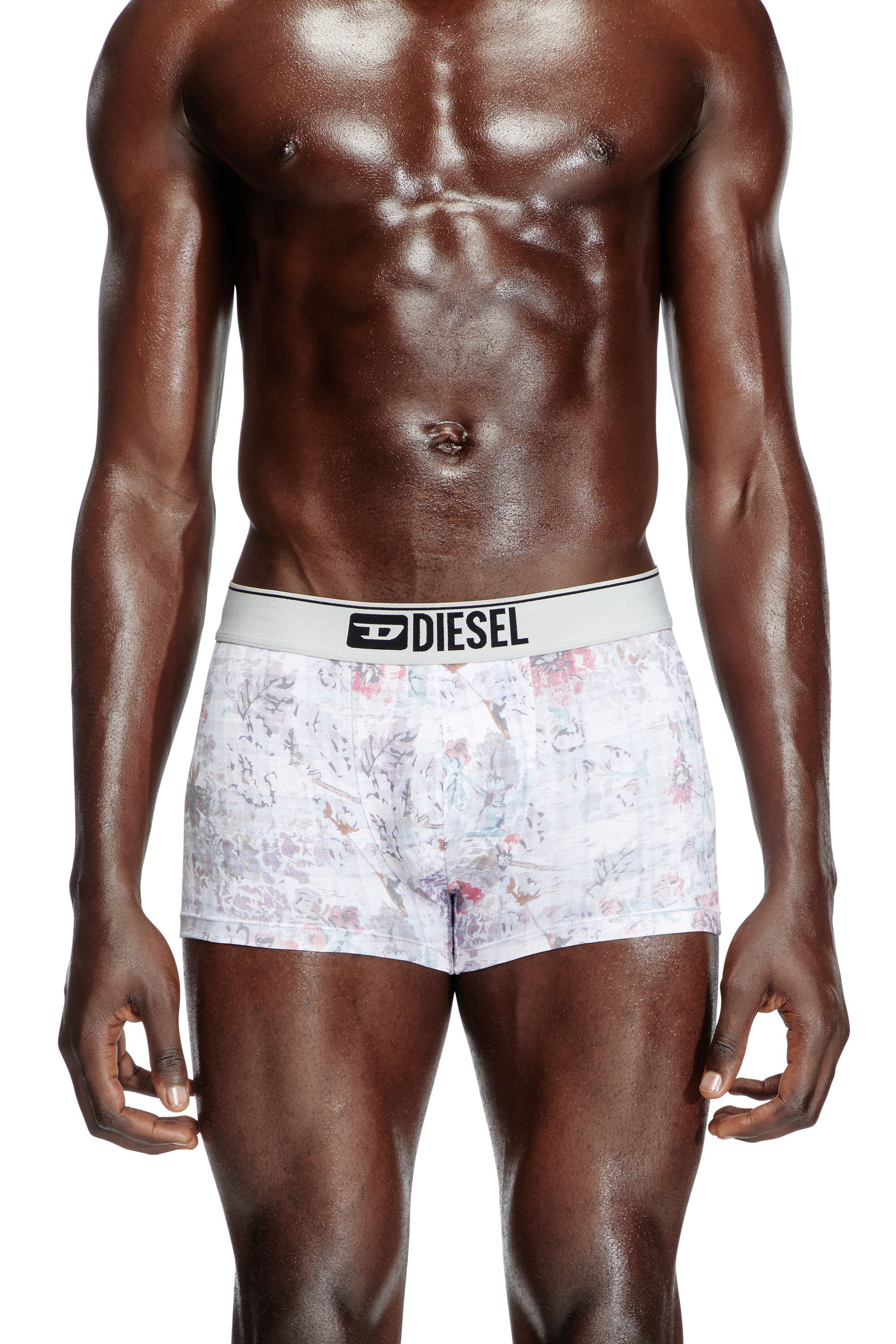 Diesel - Three-pack boxer briefs with floral motif - Trunks - Man - Multicolor