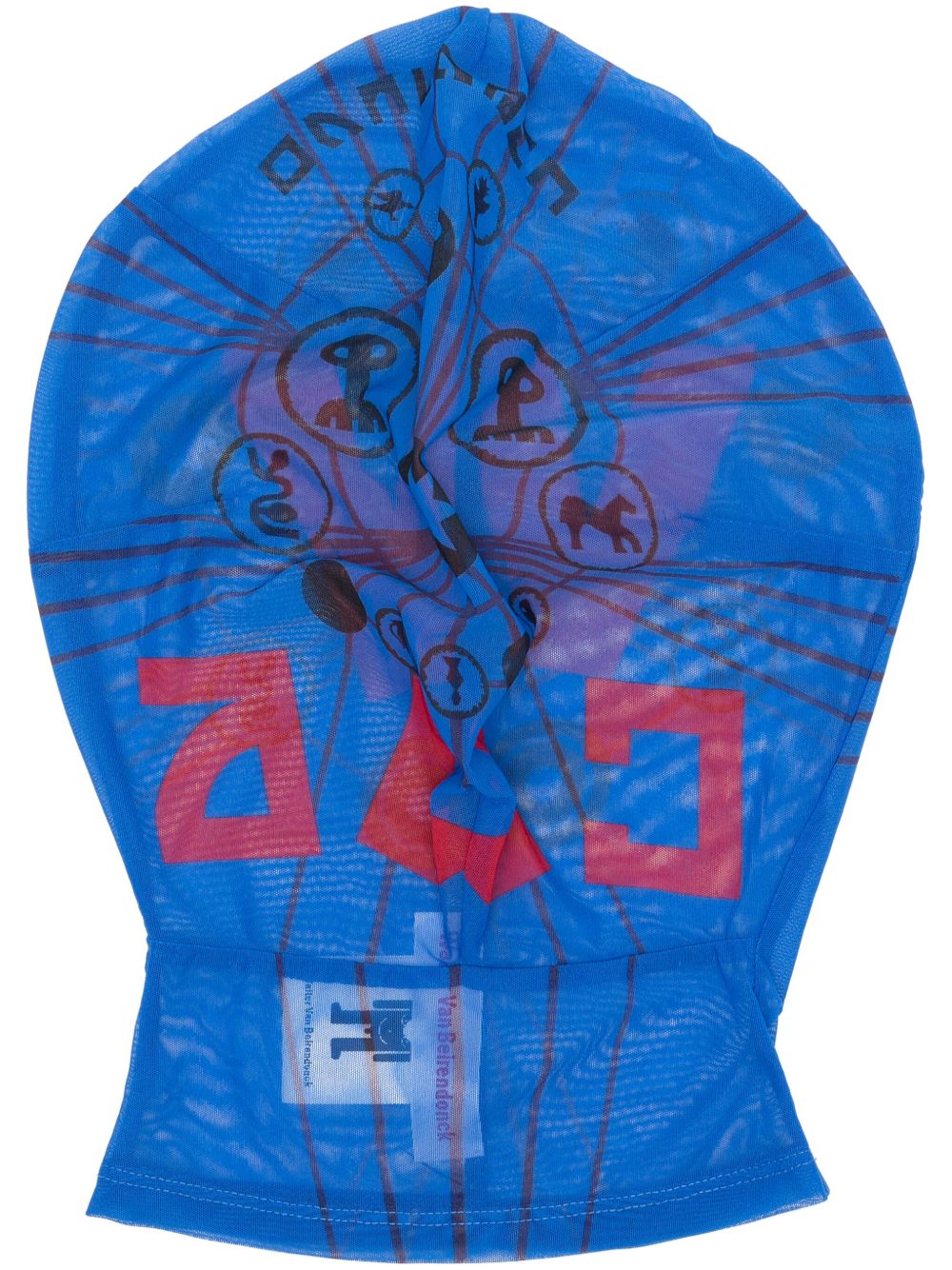 Walter Van Beirendonck Mesh Morph 面罩 - 蓝色