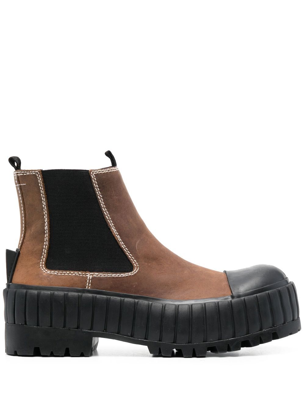 MM6 Maison Margiela Vulcanized 及踝靴 - 褐色