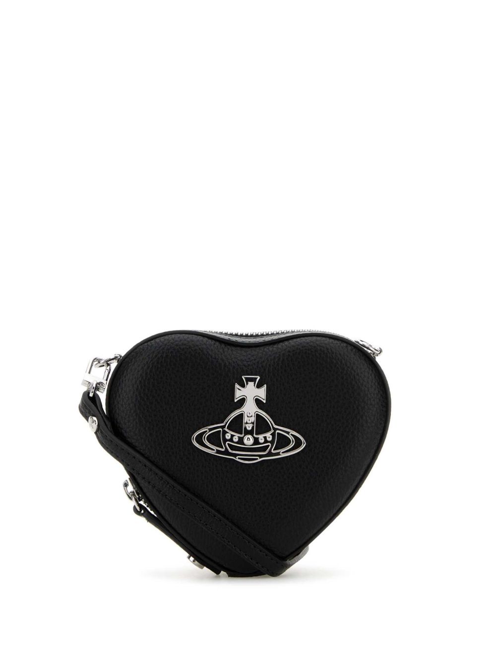 Vivienne Westwood Heart 迷你斜挎包 - 黑色