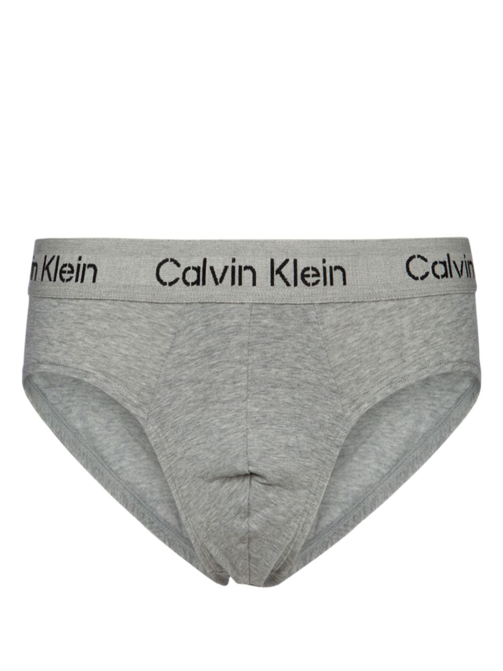 Calvin Klein logo印花裤腰三角内裤 - 灰色