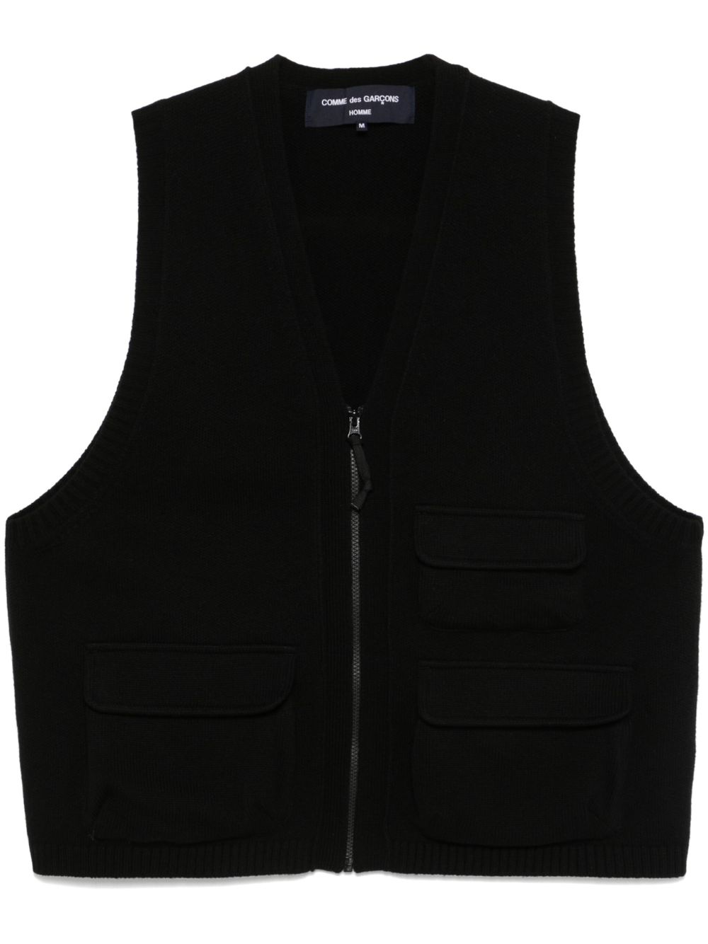 Comme des Garçons Homme 针织马甲 - 黑色