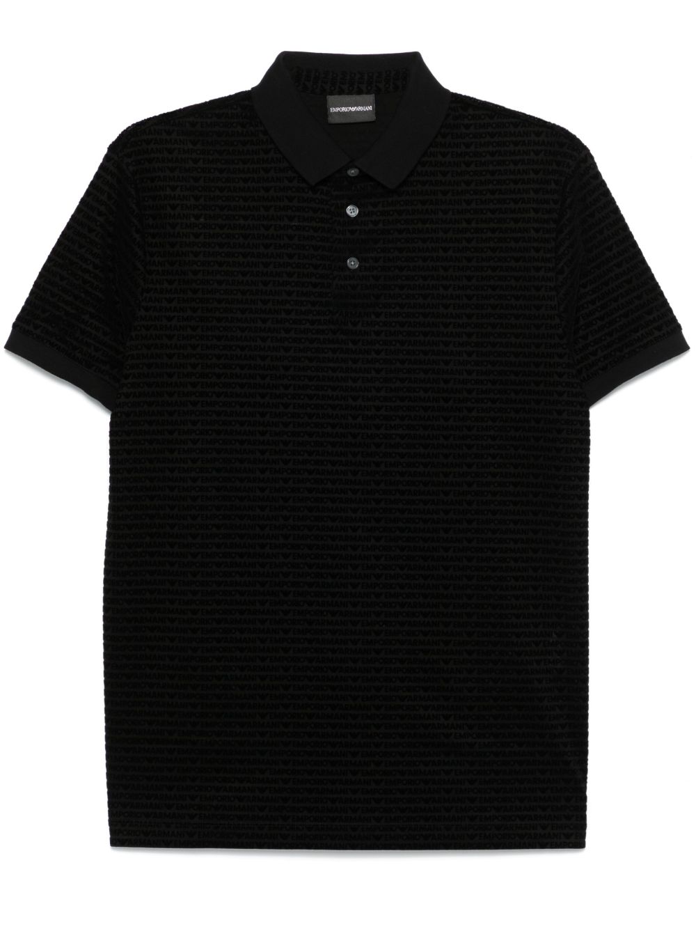 Emporio Armani ASV polo衫 - 黑色