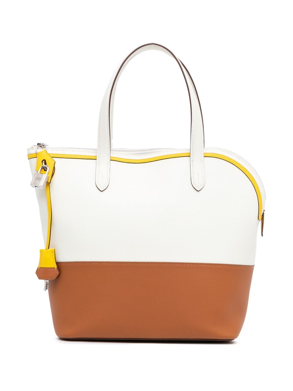 Hermès Pre-Owned 2019 Evercolor and Swift Transat Sailor Bag handbag - 白色