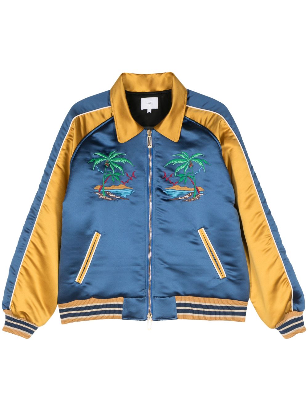 RHUDE 拼色飞行员夹克 - 蓝色