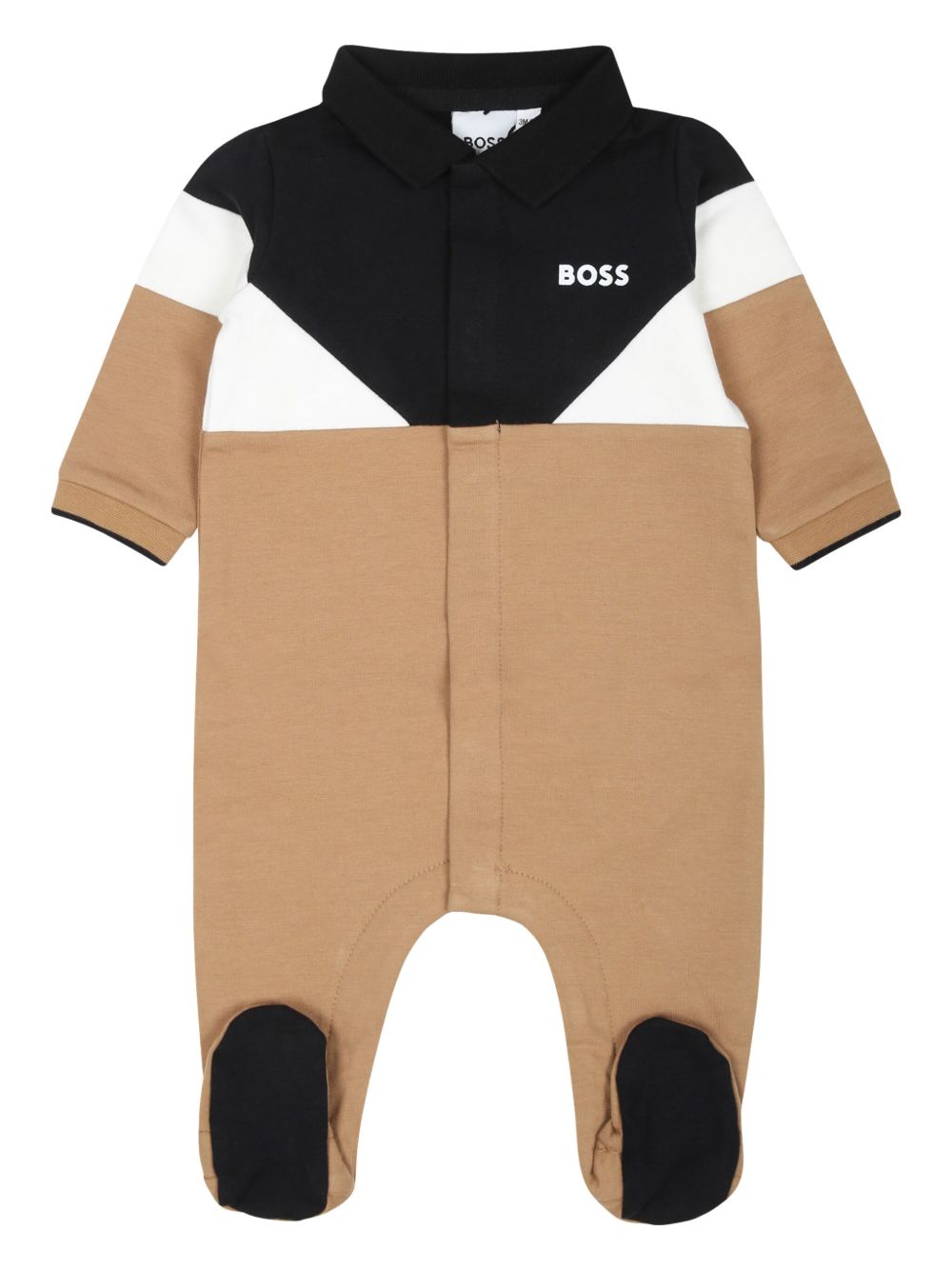 BOSS Kidswear logo印花连体衣 - 中性色
