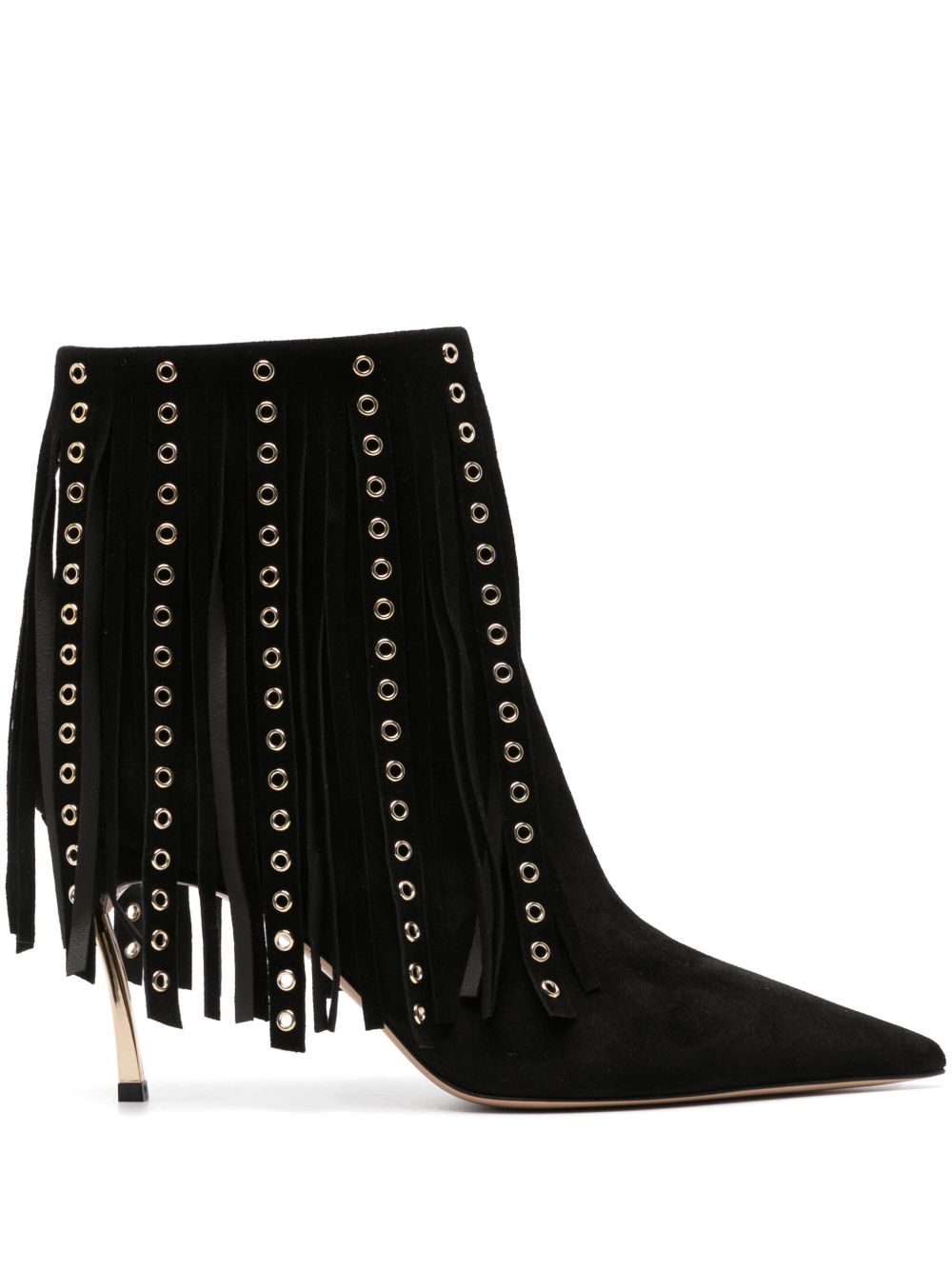 Casadei Debby Superblade 高跟靴（7.5厘米） - 黑色