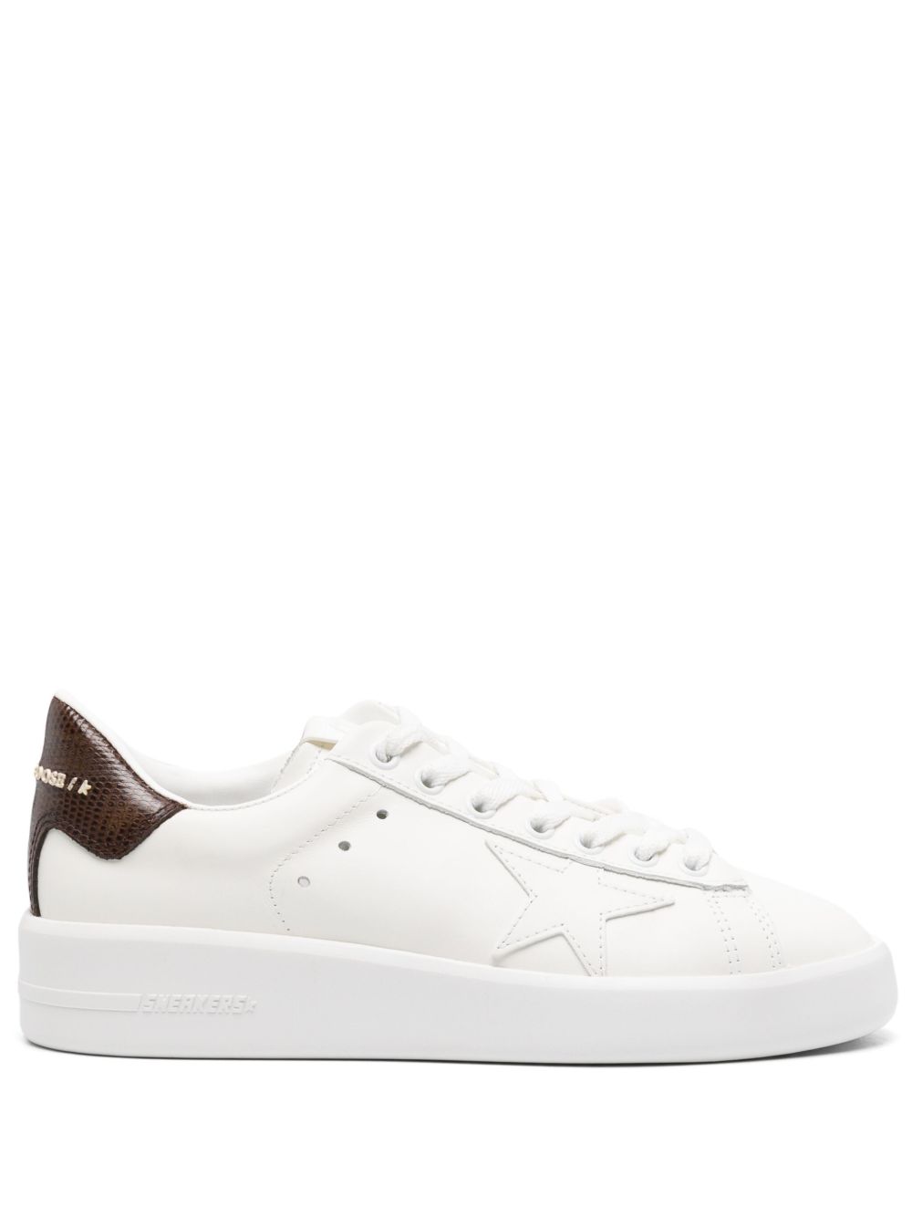 Golden Goose Pure-Star 皮质运动鞋 - 白色