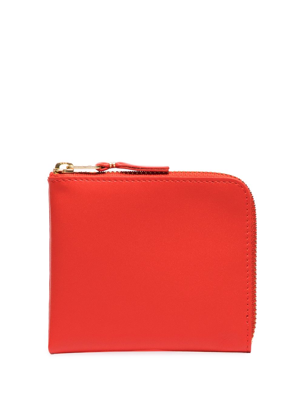 Comme Des Garçons Wallet 半拉链皮质钱包 - 黄色