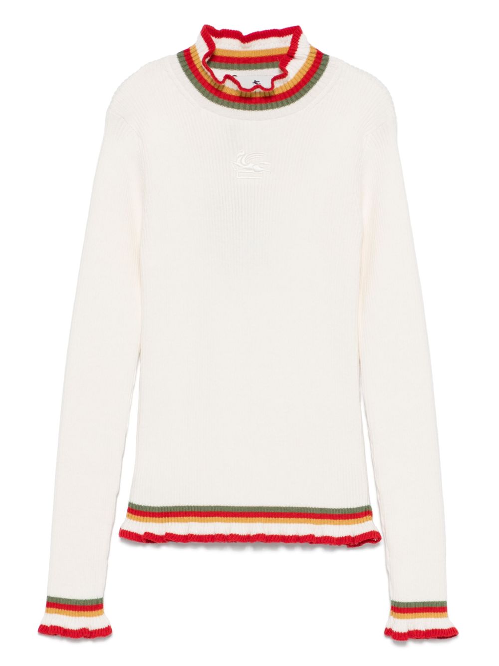 ETRO KIDS Pegaso 刺绣毛衣 - 白色