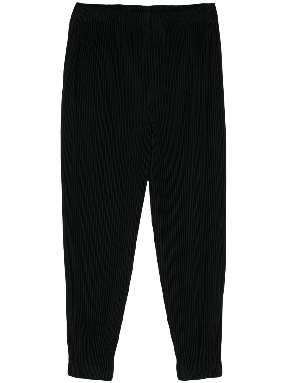 Homme Plissé Issey Miyake MC June 锥形裤 - 黑色
