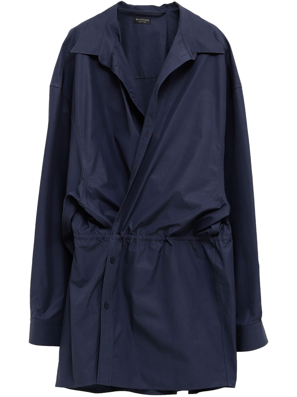 Balenciaga 迷你衬衫裙 - 蓝色