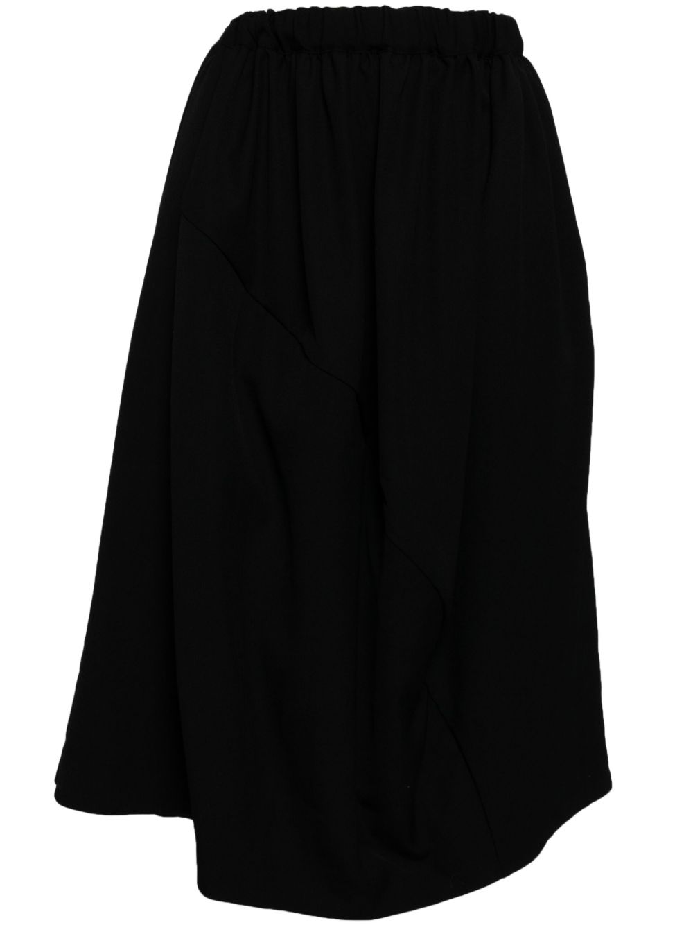 Comme Des Garçons Comme Des Garçons 高腰A字半身裙 - 黑色