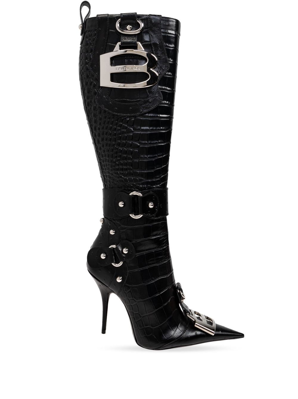 Balenciaga Essex 高跟靴（11厘米） - 黑色
