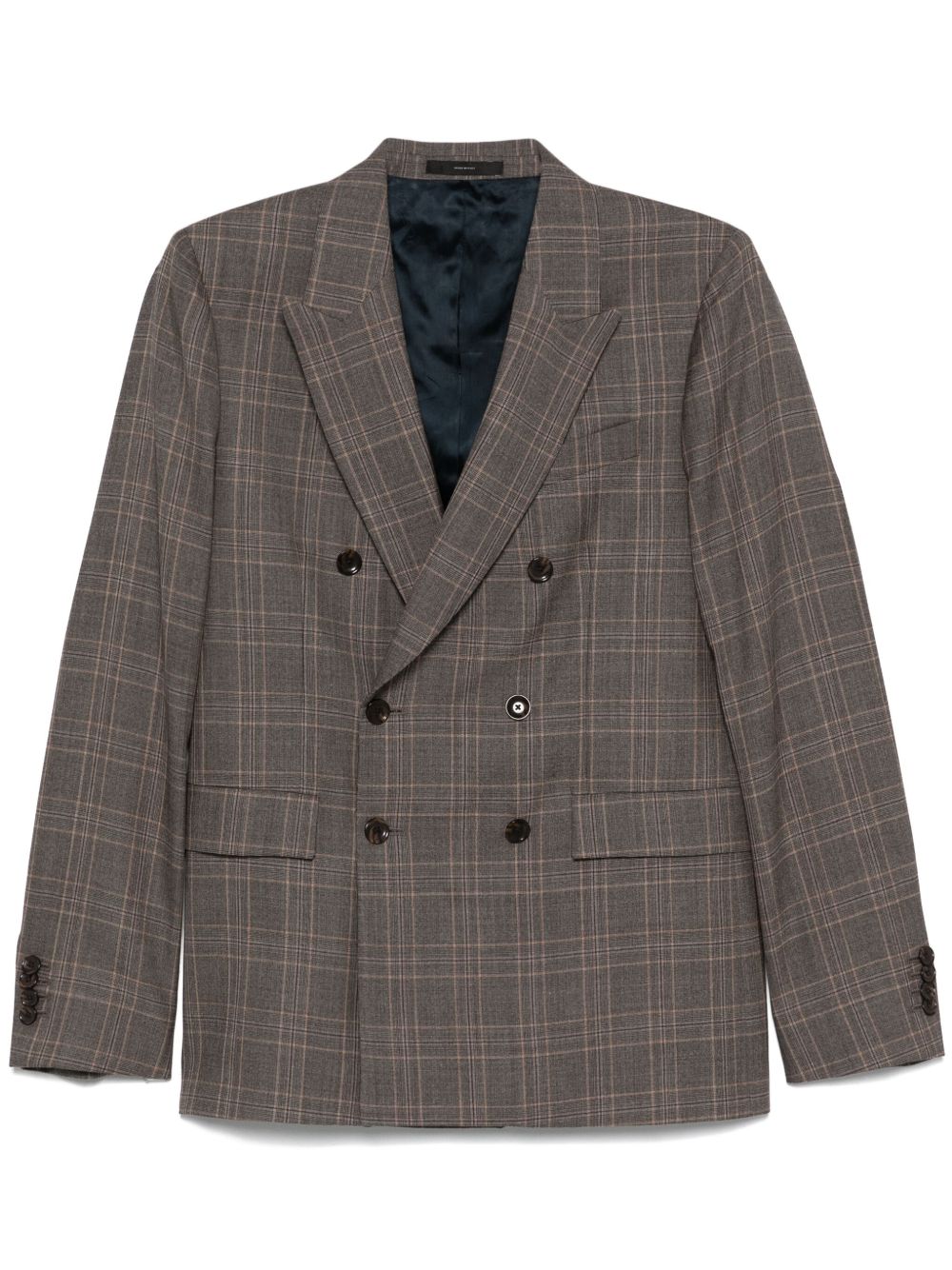 Paul Smith 格纹西装夹克 - 褐色