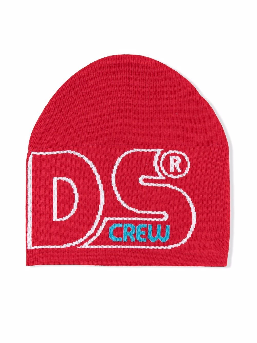 Gcds Kids logo印花套头帽 - 红色