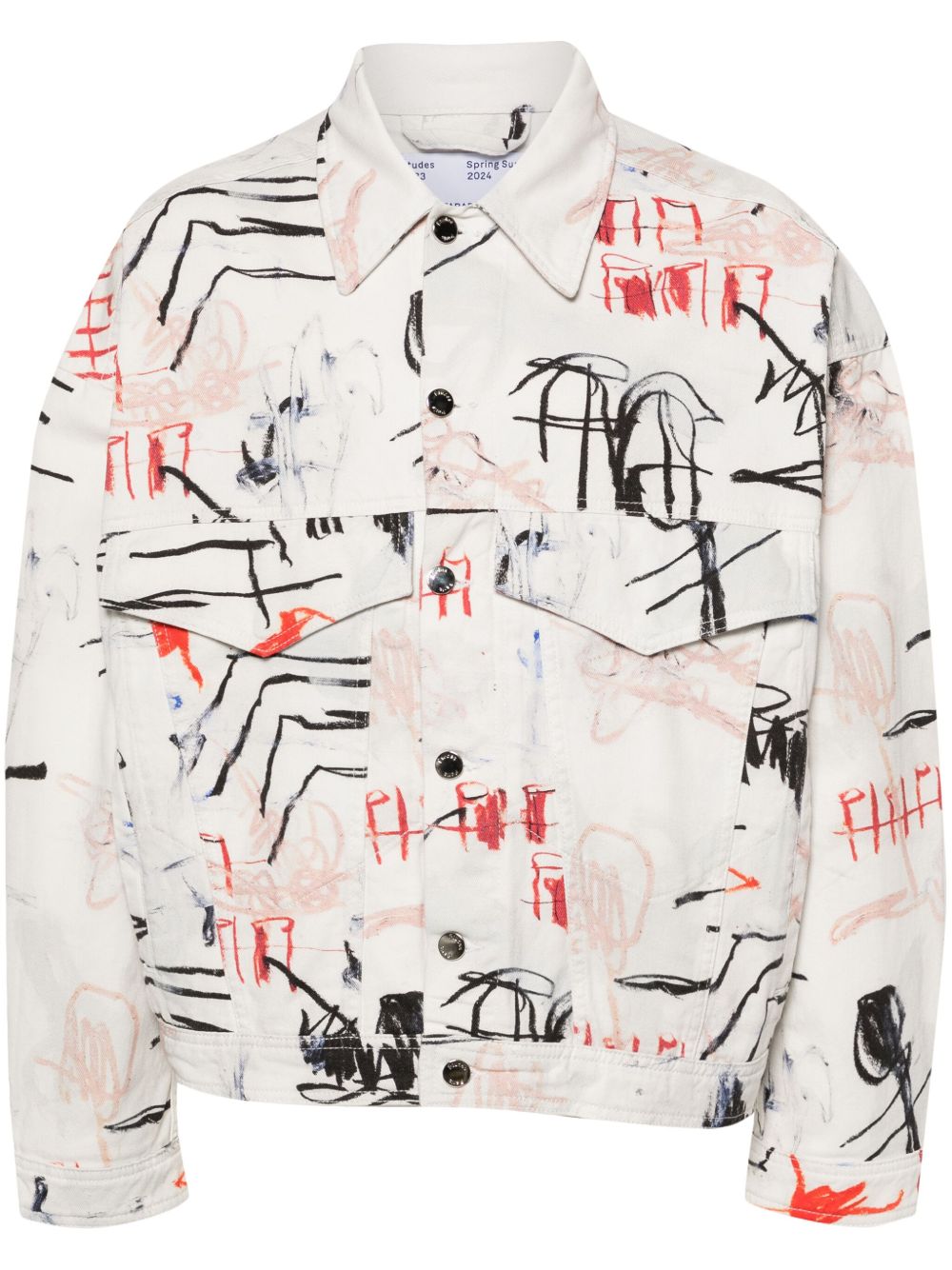 Etudes x Julian Farade Shadow Twill Ciel de Mai 牛仔夹克 - 白色