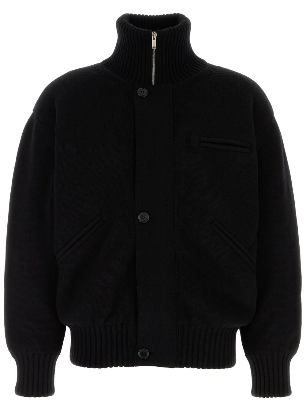 Saint Laurent 羊毛飞行员夹克 - 黑色