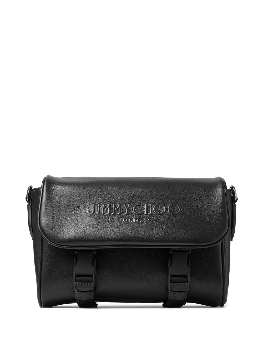 Jimmy Choo Eli 皮质邮差包 - 黑色