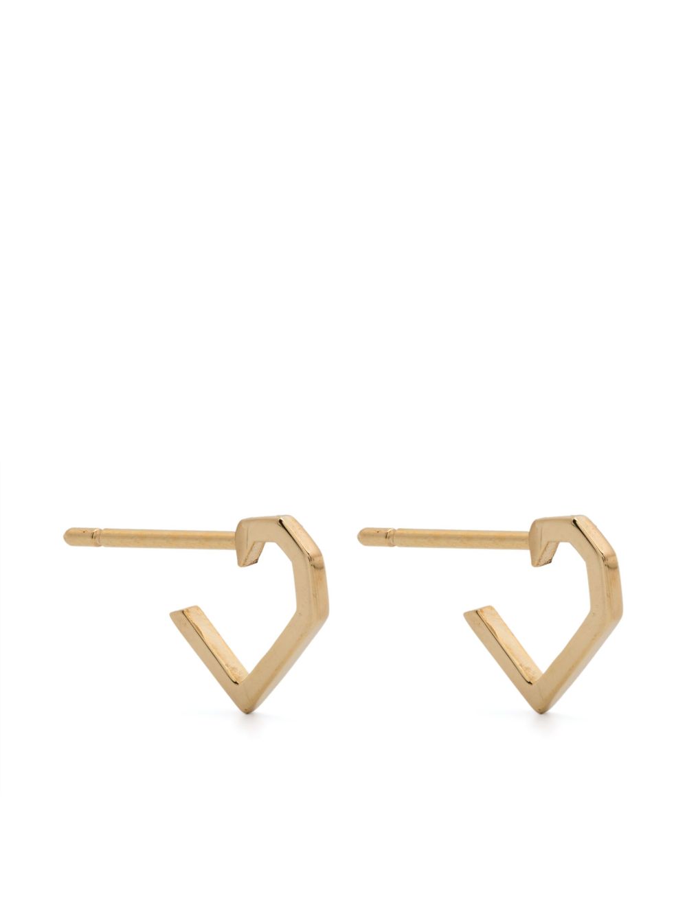 Aliita 18K黄金 Corazon 耳钉 - 金色