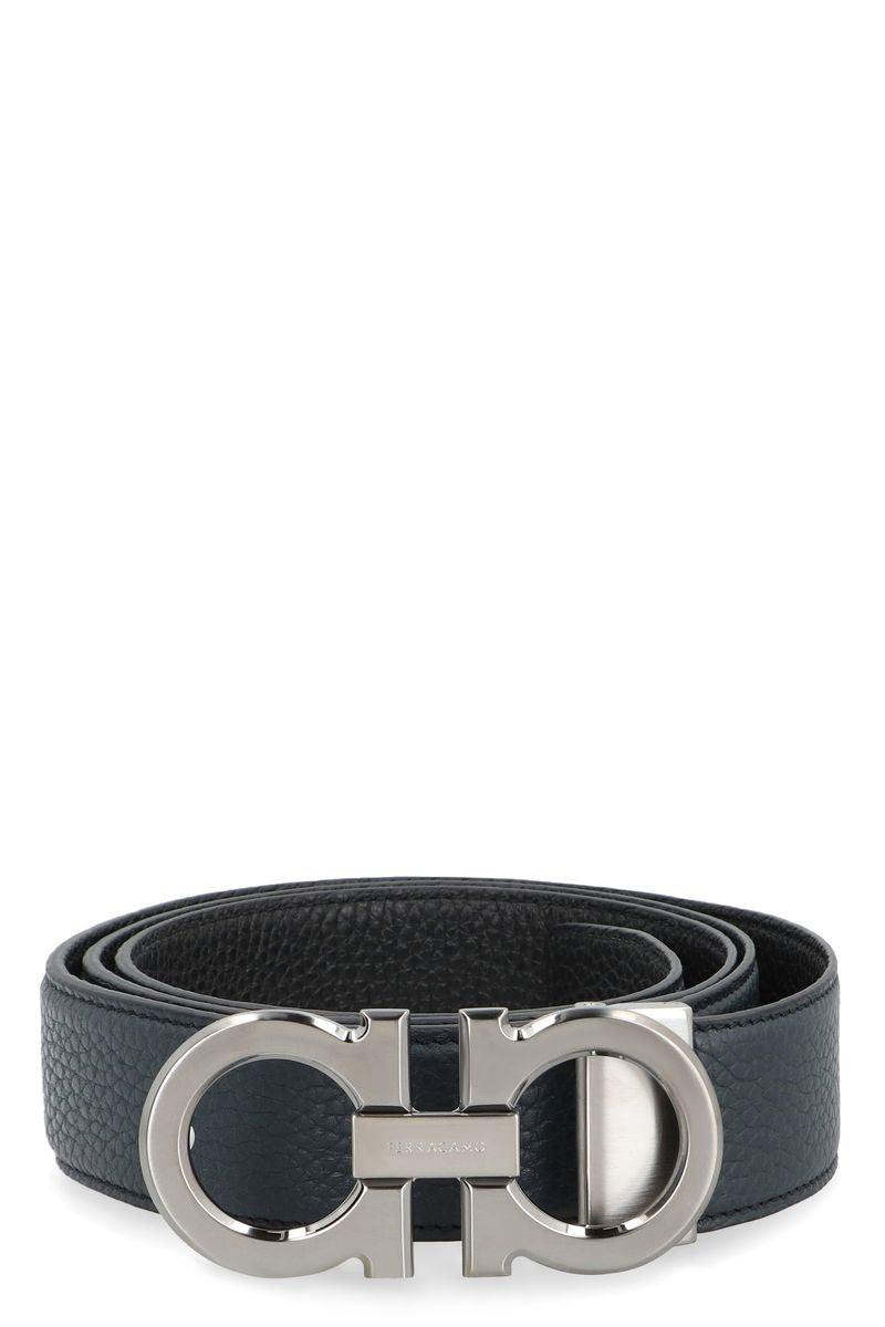 Salvatore Ferragamo Gancini Reversible Leather Belt