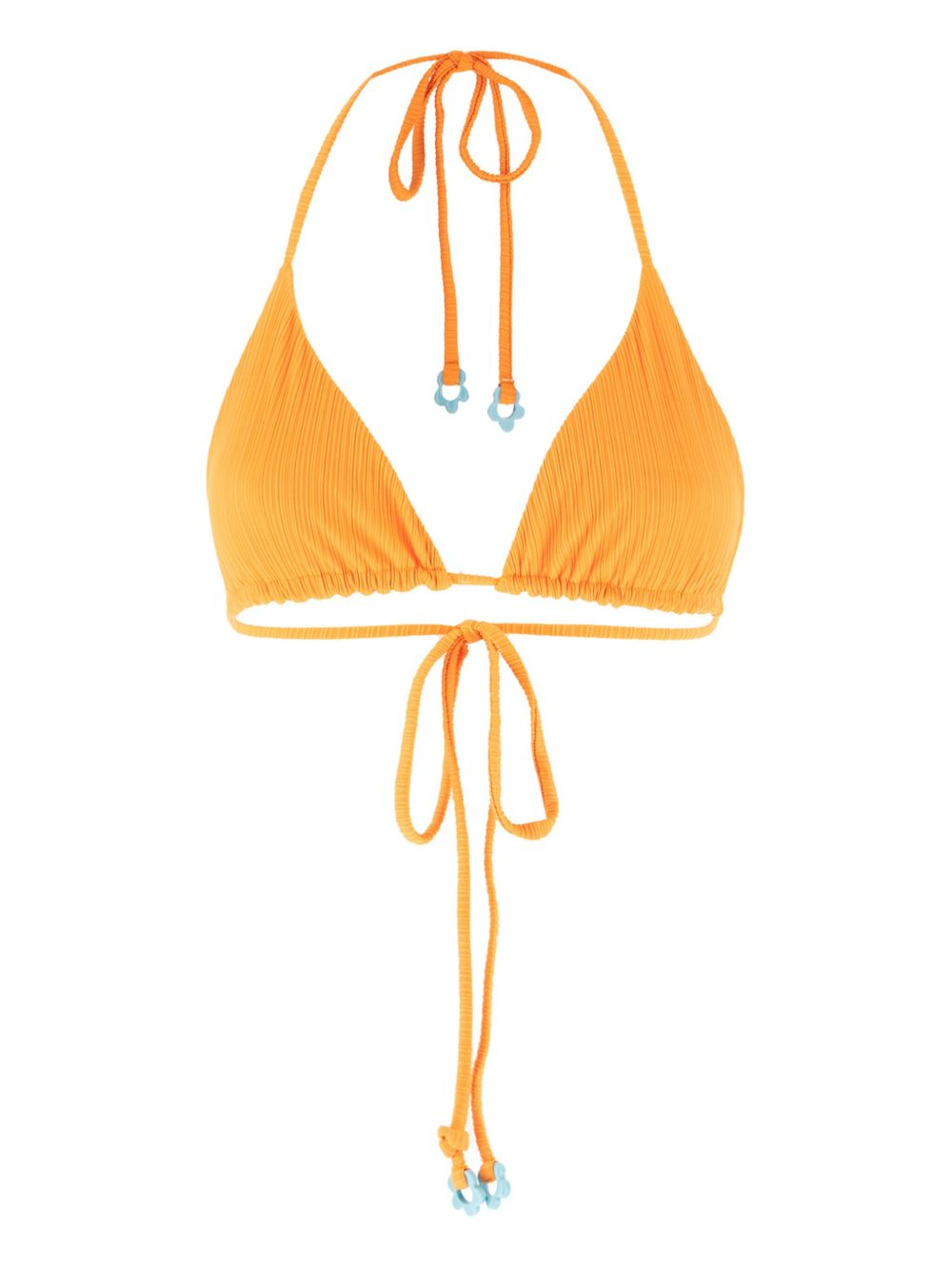Frankies Bikinis 三角形罩杯比基尼上装 - 橘色