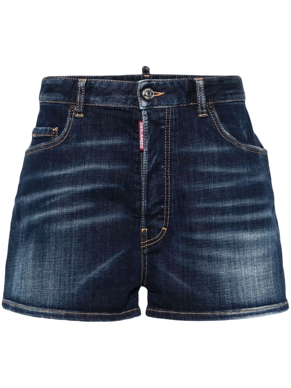 DSQUARED2 Baggy Superstar 牛仔短裤 - 蓝色