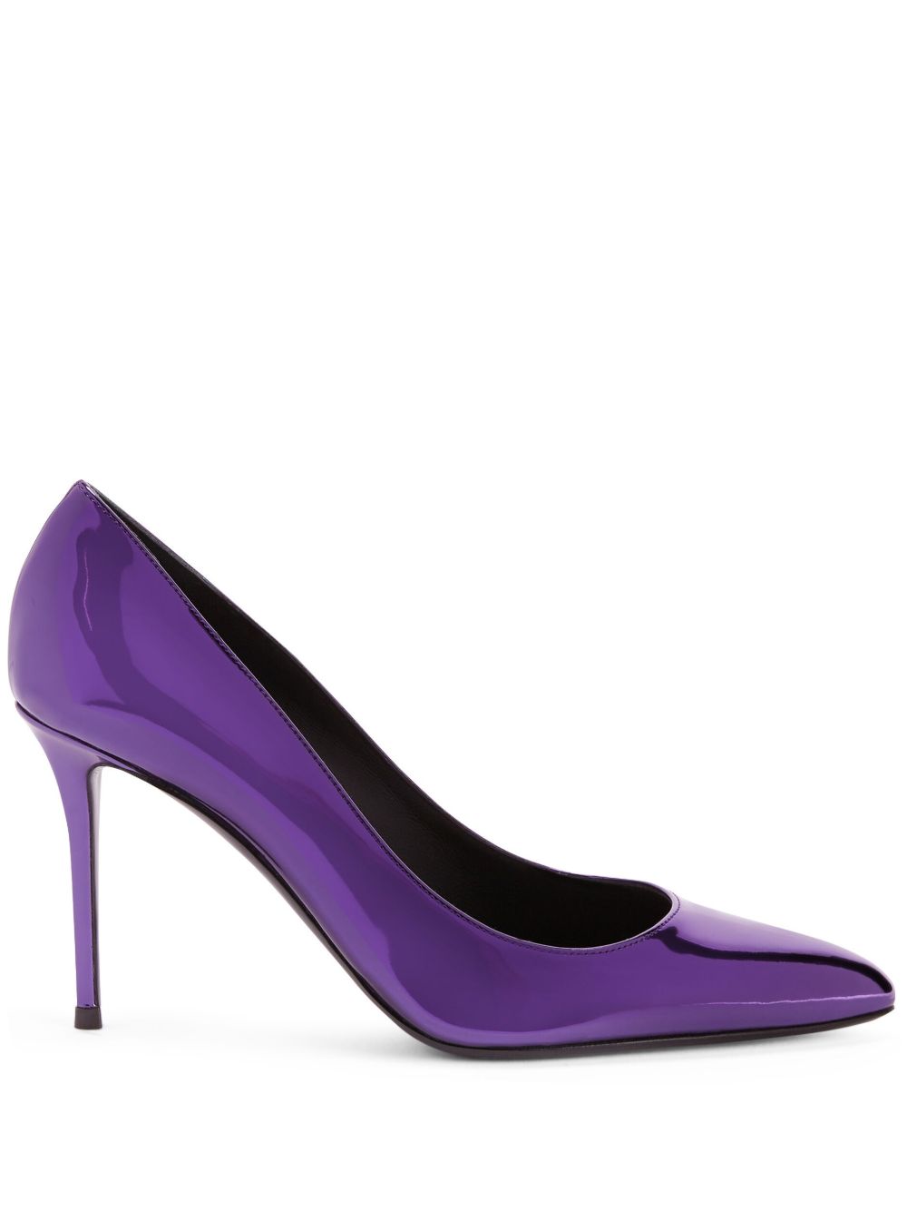 Giuseppe Zanotti Jakye 金属感高跟鞋 - 紫色