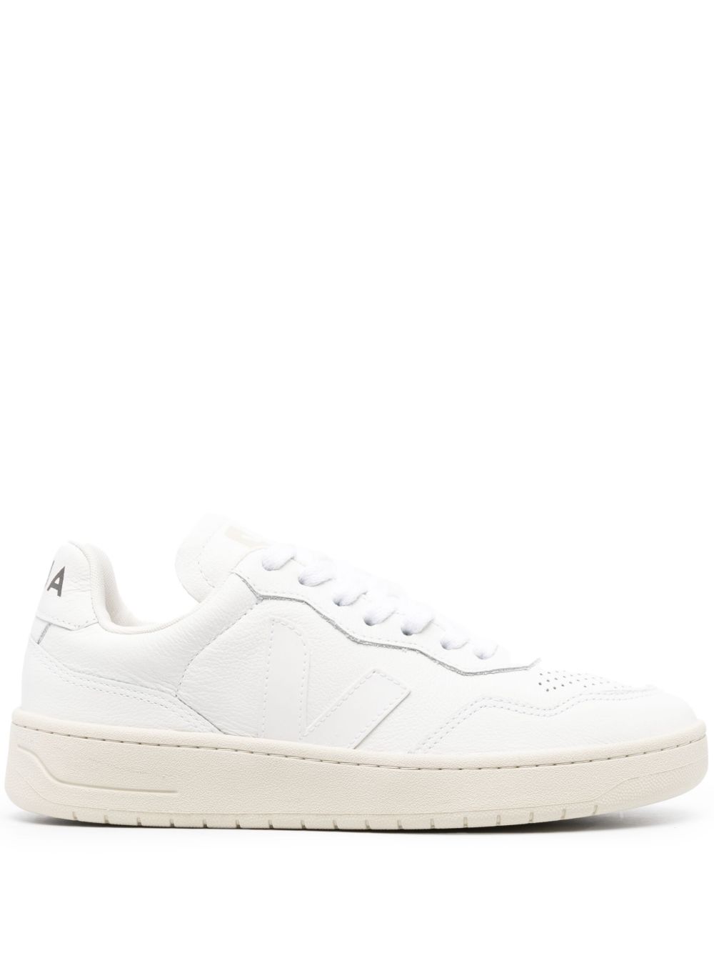 VEJA V-90 低帮皮质板鞋 - 白色