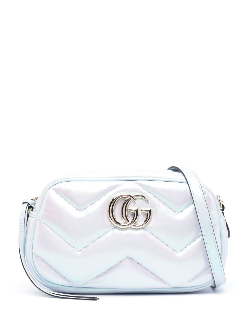 Gucci GG Marmont 小号单肩包 - 蓝色
