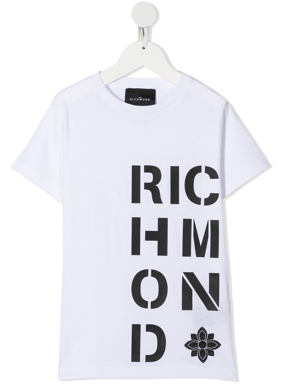 John Richmond Junior logo印花T恤 - 白色