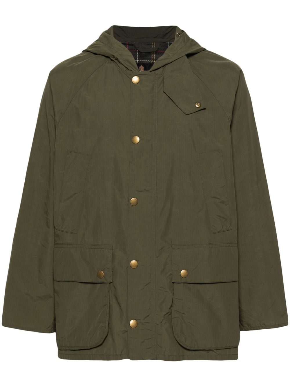 Barbour International Bedale Showerproof 连帽夹克 - 绿色