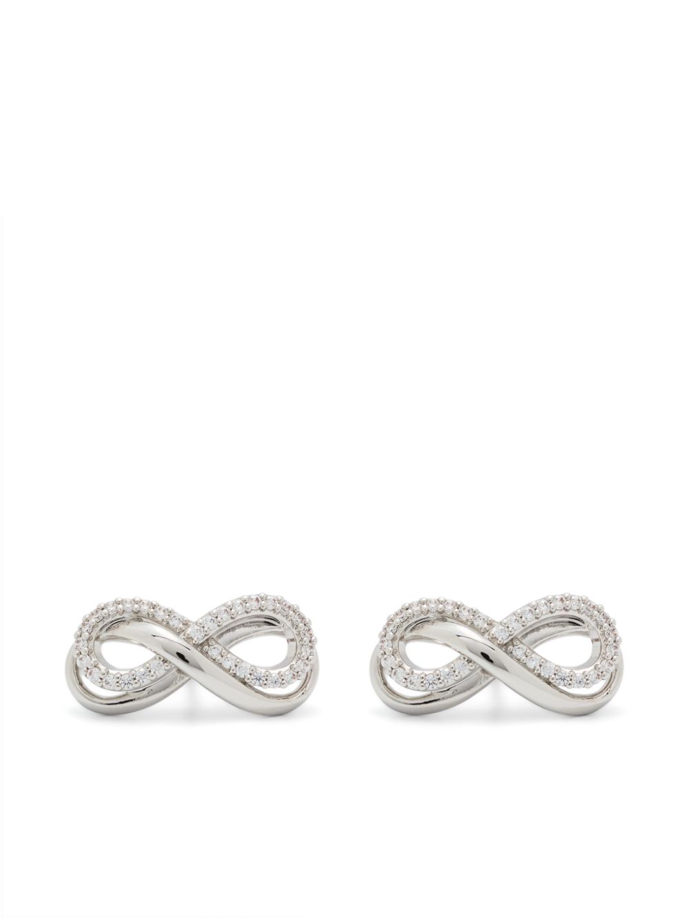 Swarovski Hyperbola 耳钉 - 白色
