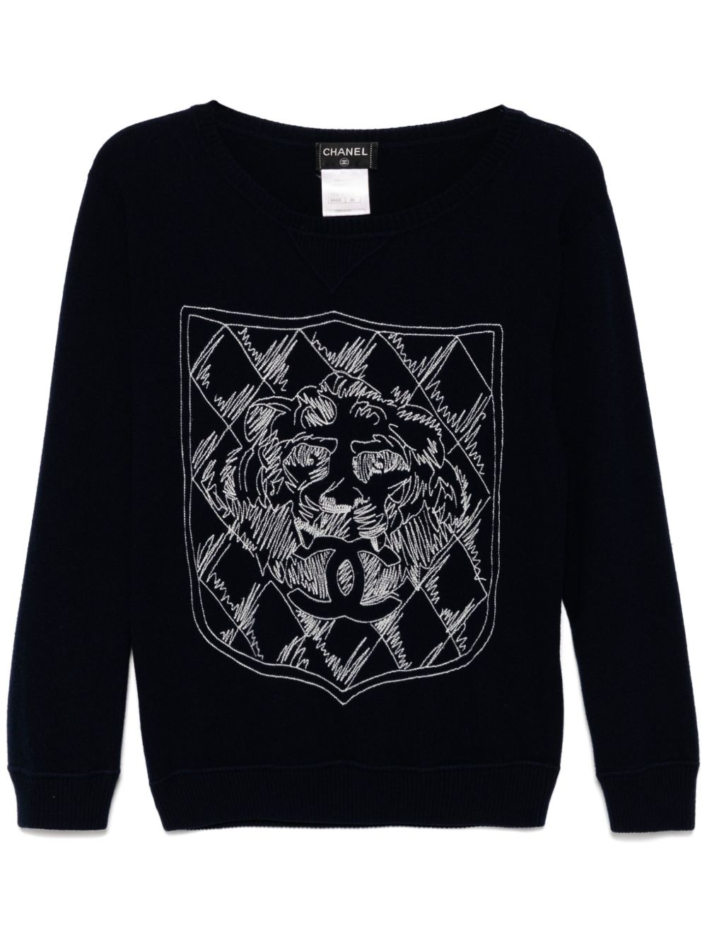 CHANEL Pre-Owned 经典毛衣（2012年典藏款） - 蓝色