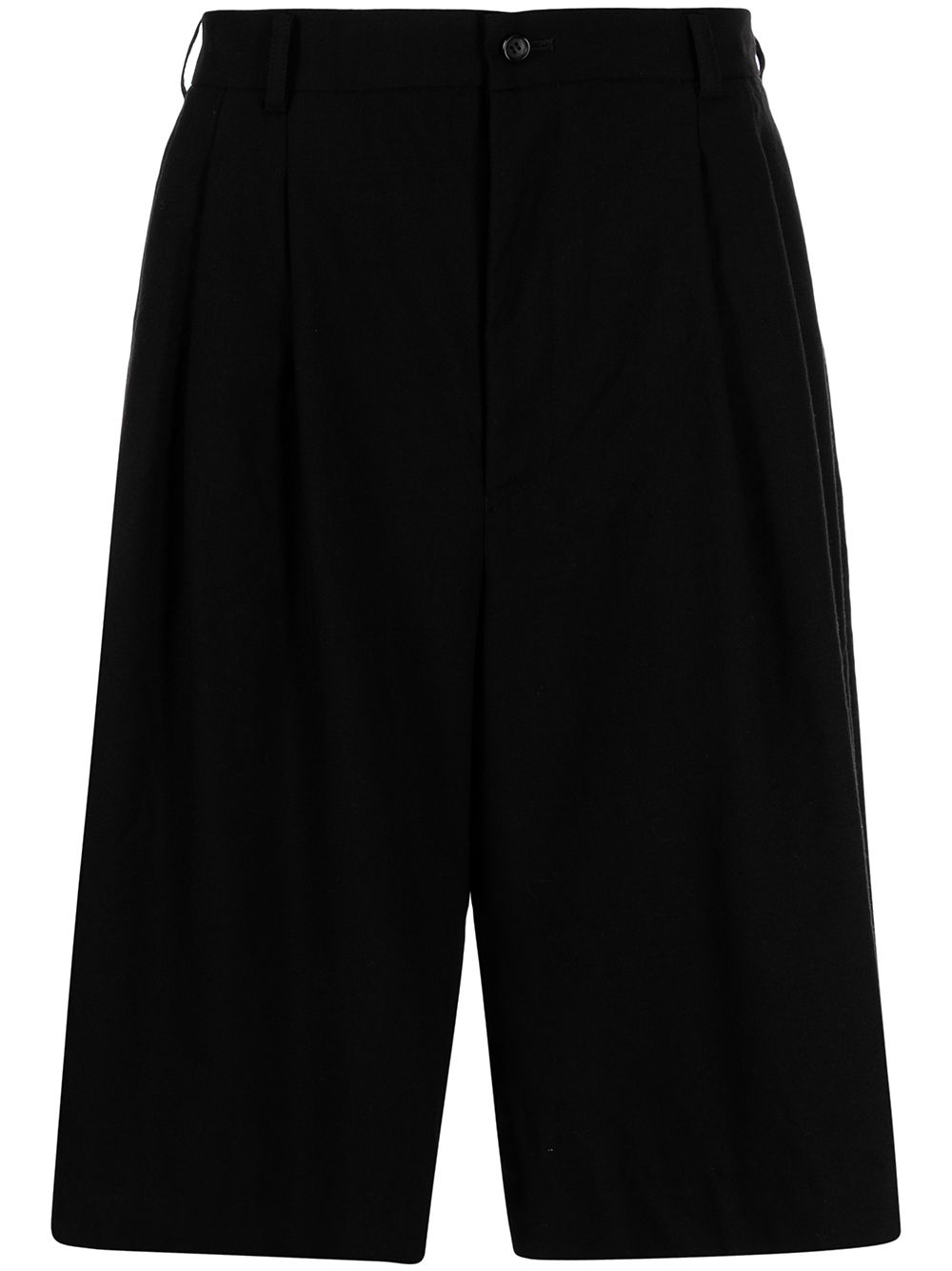Black Comme Des Garçons 阔腿及膝短裤 - 黑色