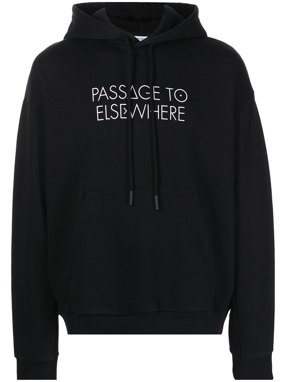 Marcelo Burlon County of Milan Satellite 交叉带连帽衫 - 黑色