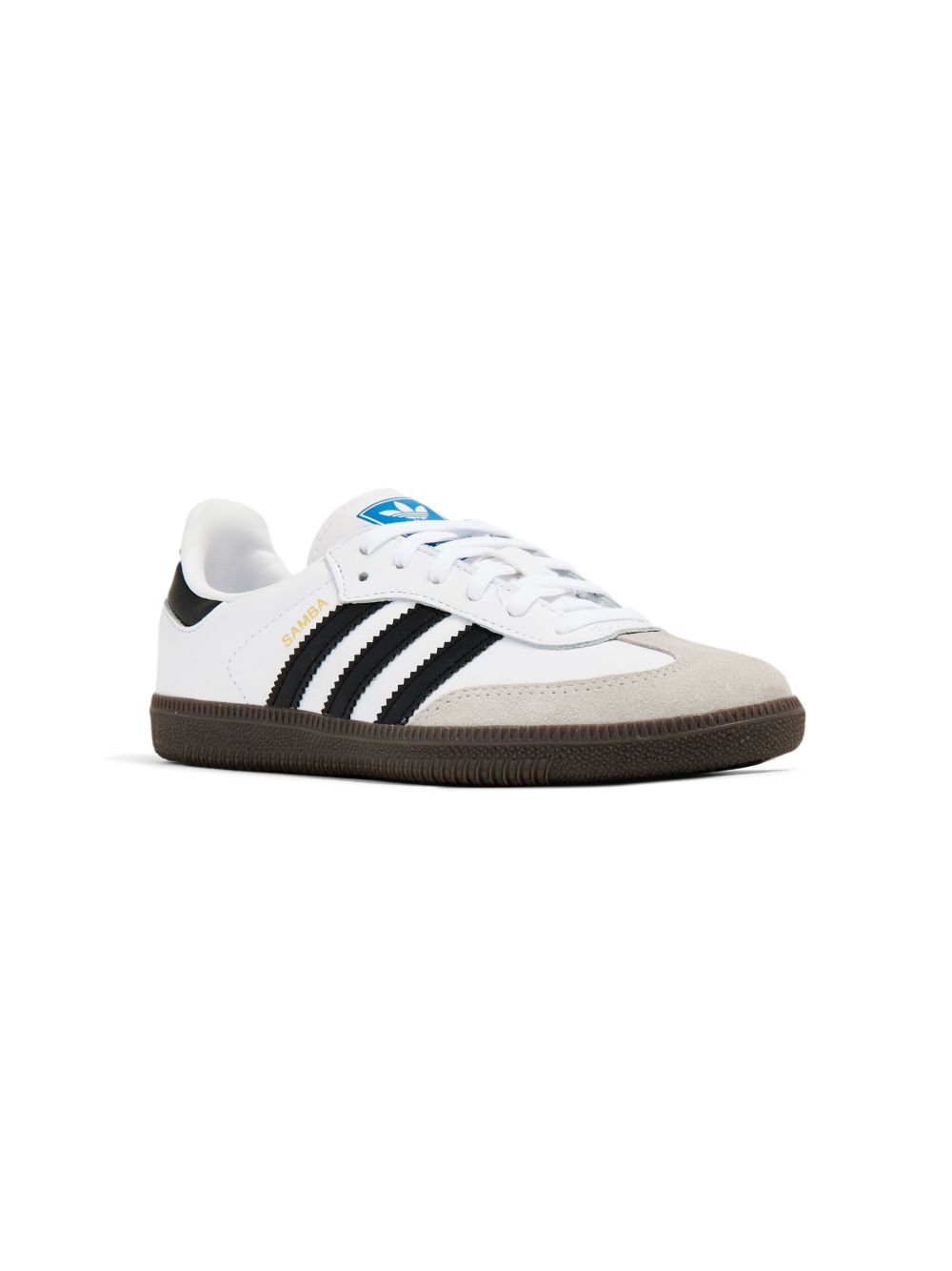 adidas Kids Samba 三条纹板鞋 - 白色