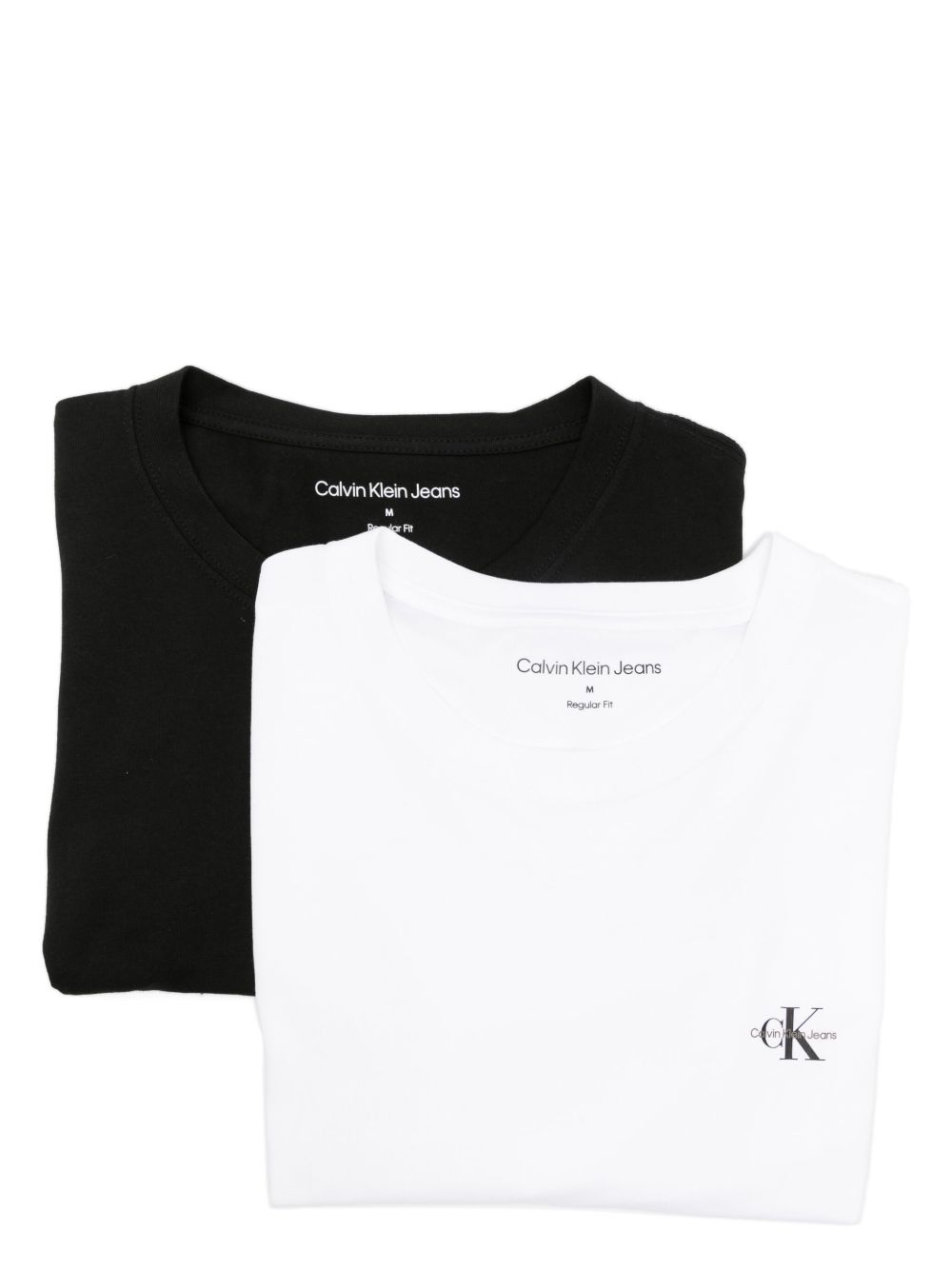 Calvin Klein Jeans logo印花棉T恤 - 黑色