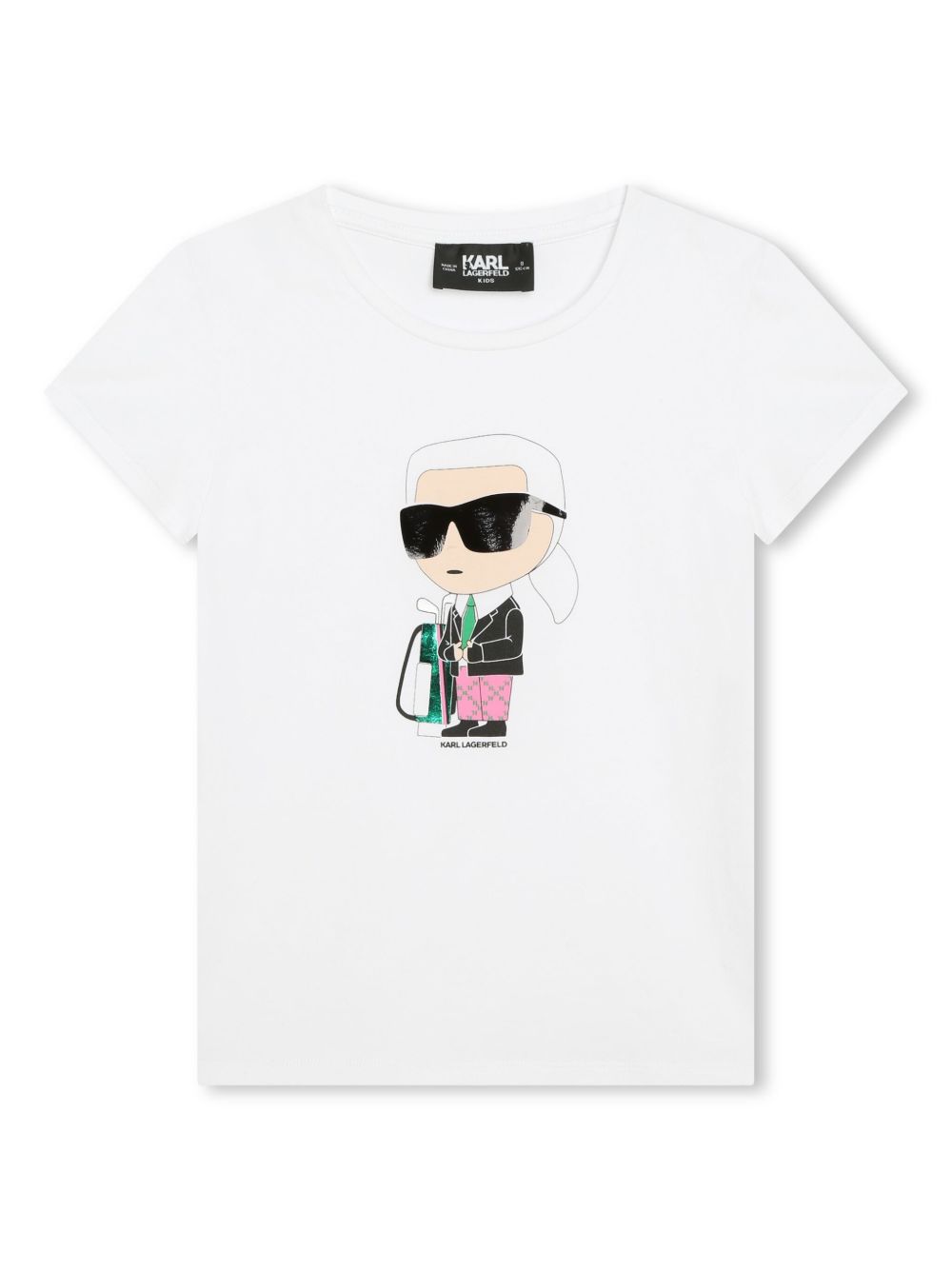 Karl Lagerfeld Kids K/IKONIK 短袖T恤 - 白色