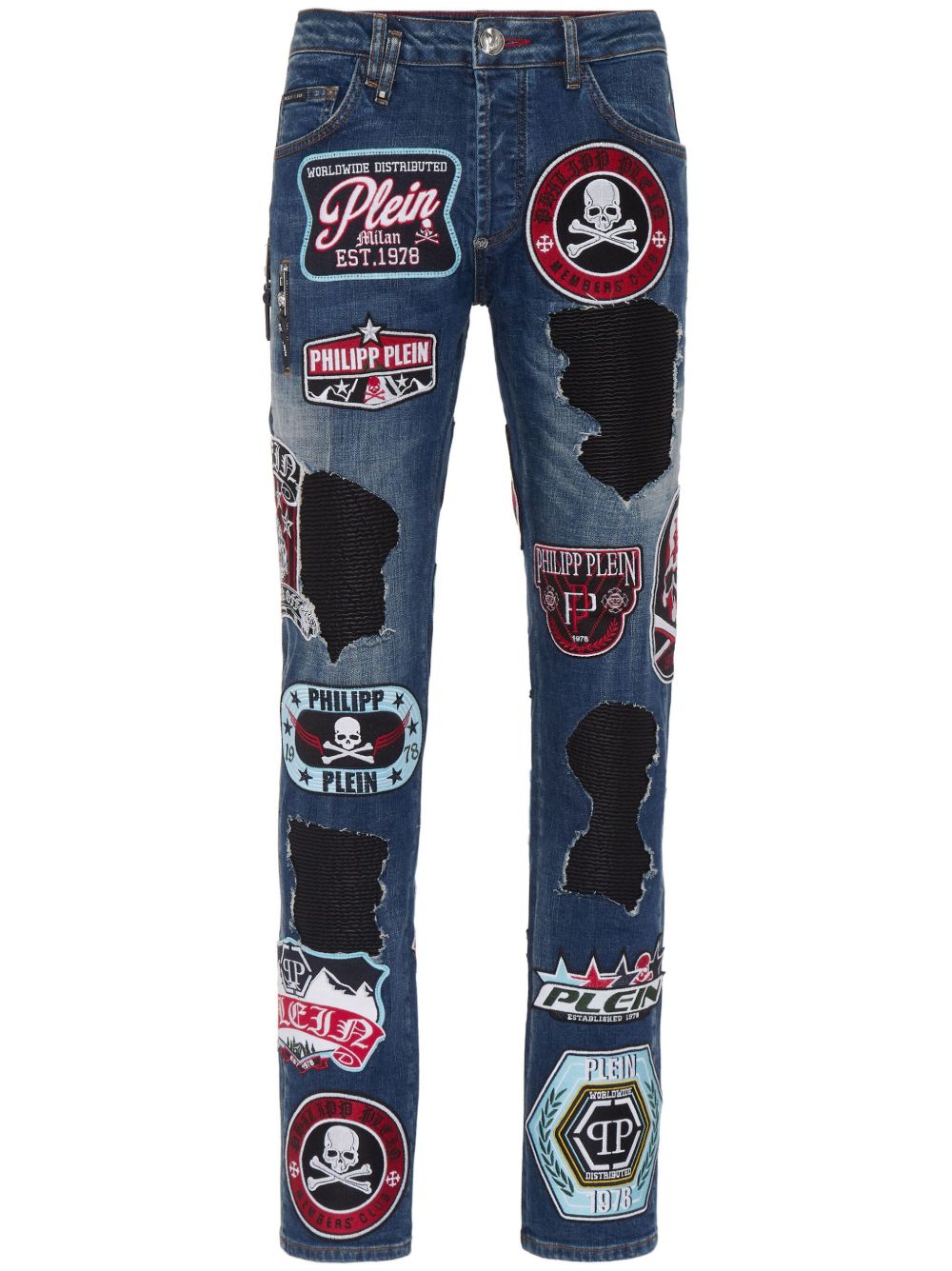 Philipp Plein Rock Star 牛仔裤 - 蓝色