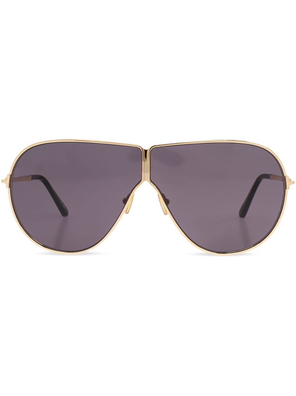 TOM FORD Eyewear 飞行员镜框太阳眼镜 - 金色