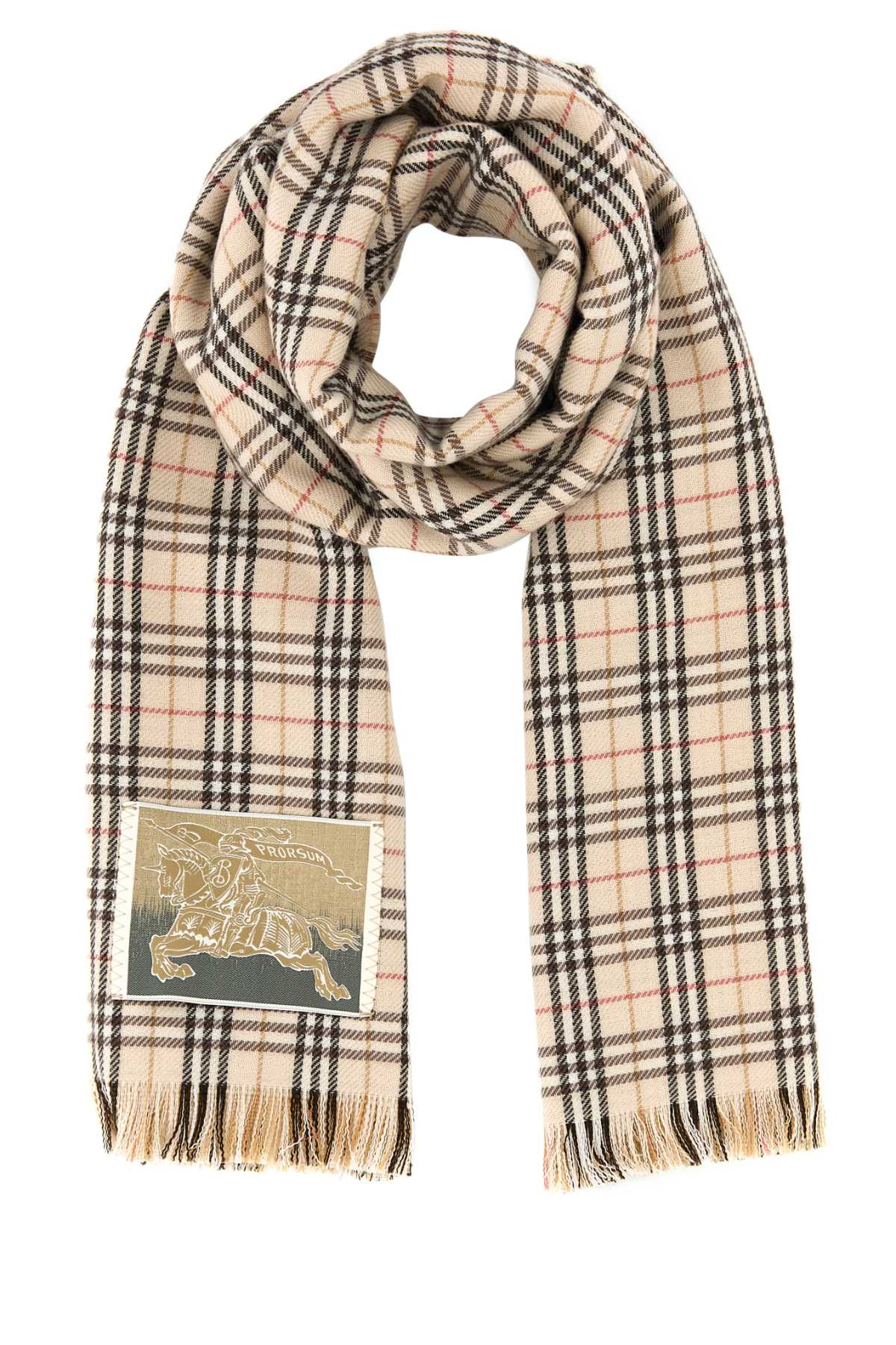 Burberry Check Wool Scarf