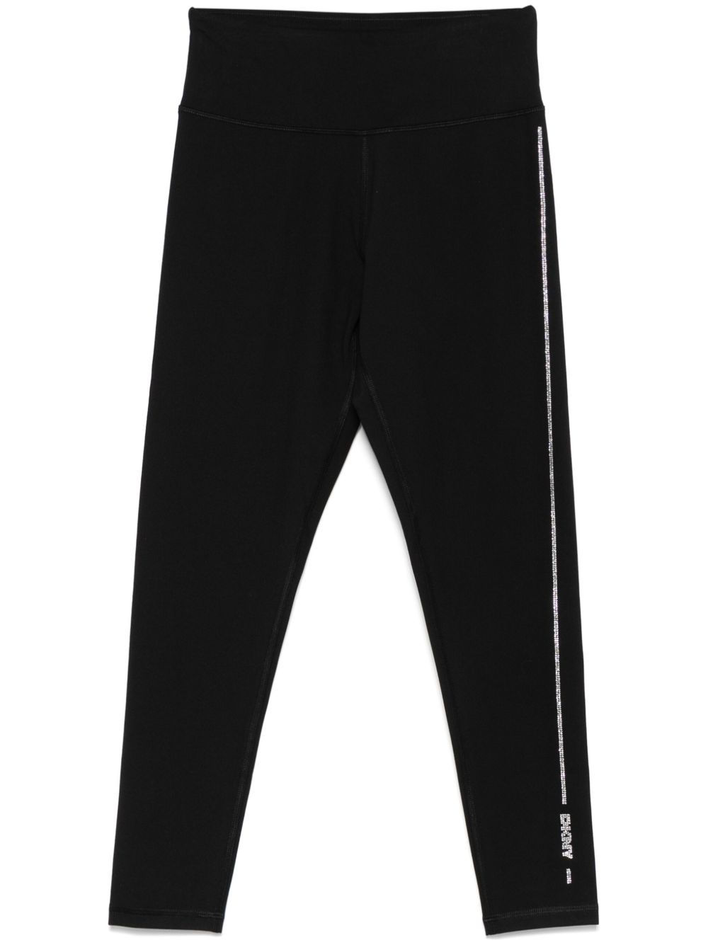 DKNY 水钻logo打底裤 - 黑色